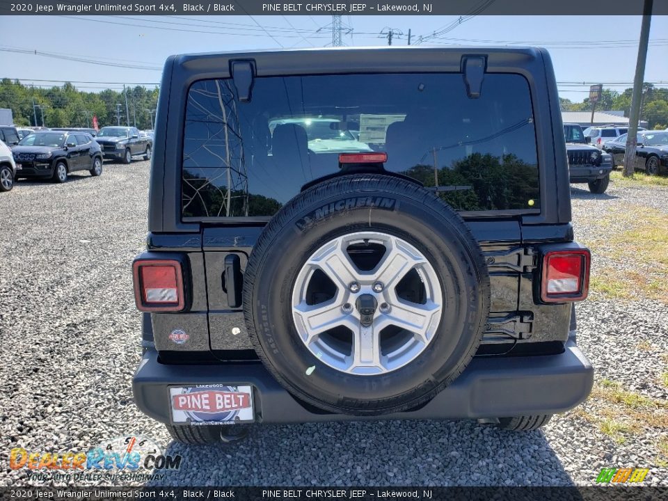 2020 Jeep Wrangler Unlimited Sport 4x4 Black / Black Photo #5