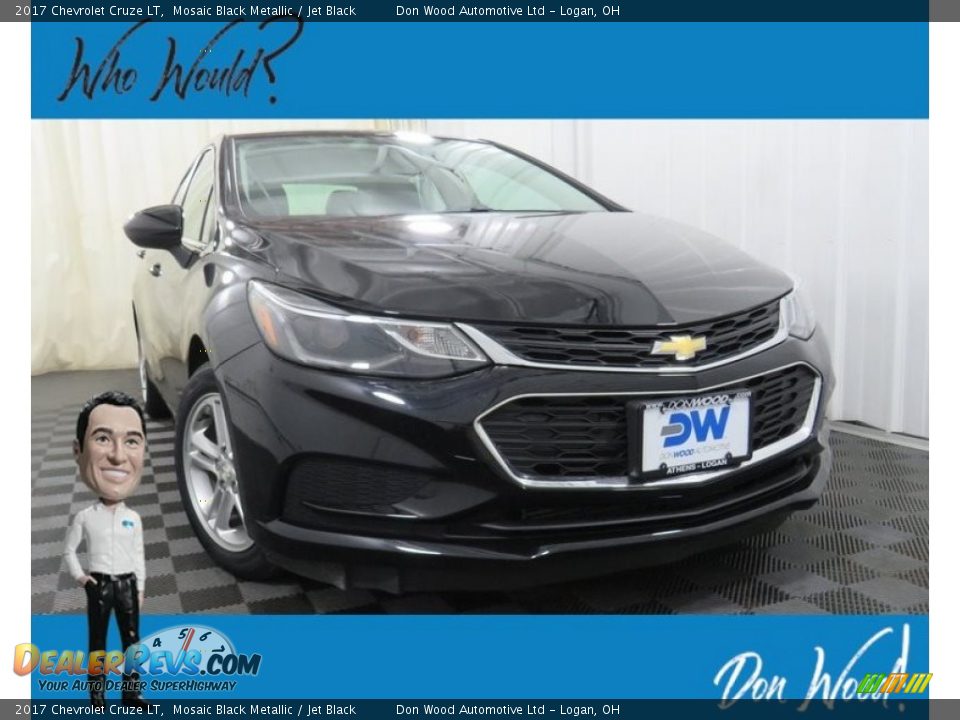 2017 Chevrolet Cruze LT Mosaic Black Metallic / Jet Black Photo #1