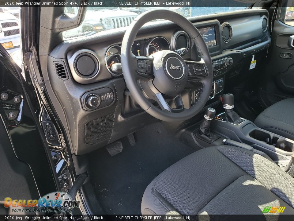2020 Jeep Wrangler Unlimited Sport 4x4 Black / Black Photo #7