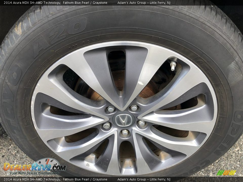 2014 Acura MDX SH-AWD Technology Fathom Blue Pearl / Graystone Photo #32
