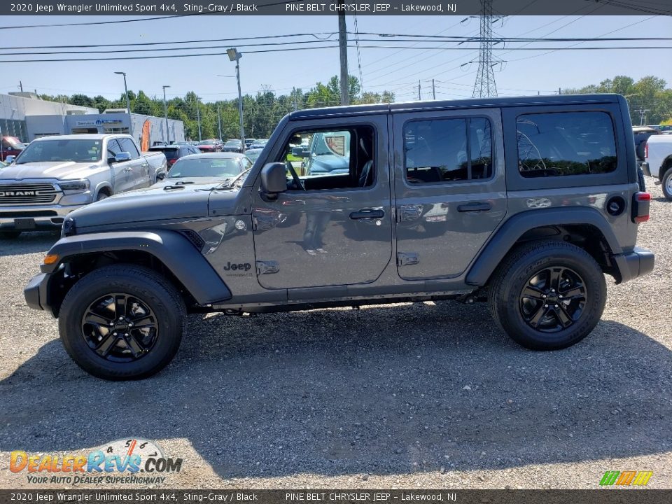 2020 Jeep Wrangler Unlimited Sport 4x4 Sting-Gray / Black Photo #3