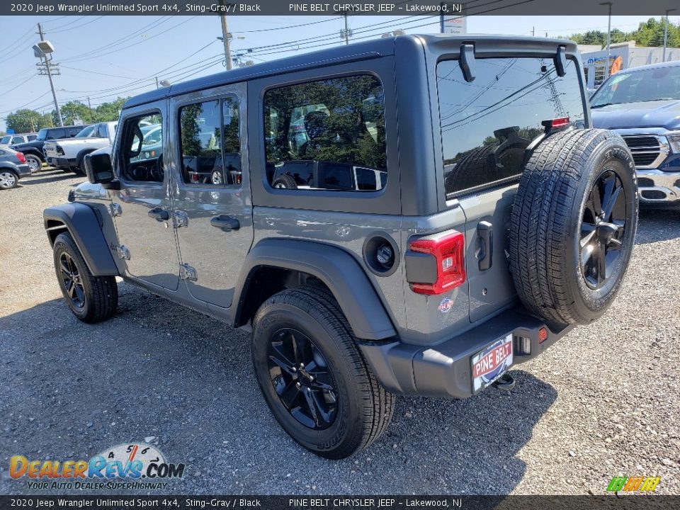 2020 Jeep Wrangler Unlimited Sport 4x4 Sting-Gray / Black Photo #4