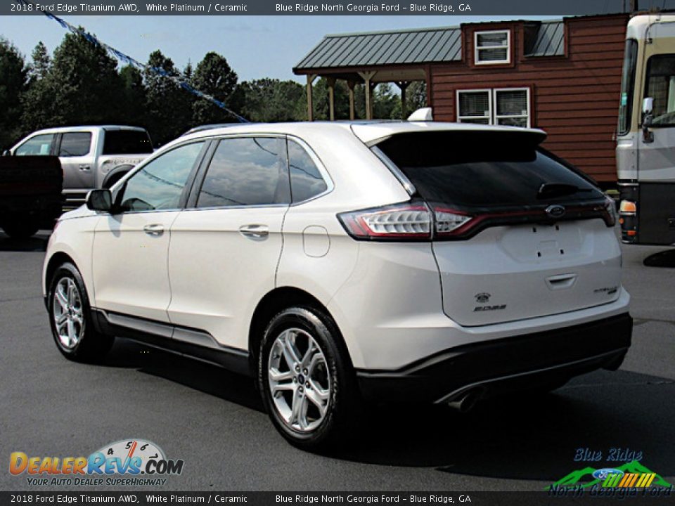 2018 Ford Edge Titanium AWD White Platinum / Ceramic Photo #3