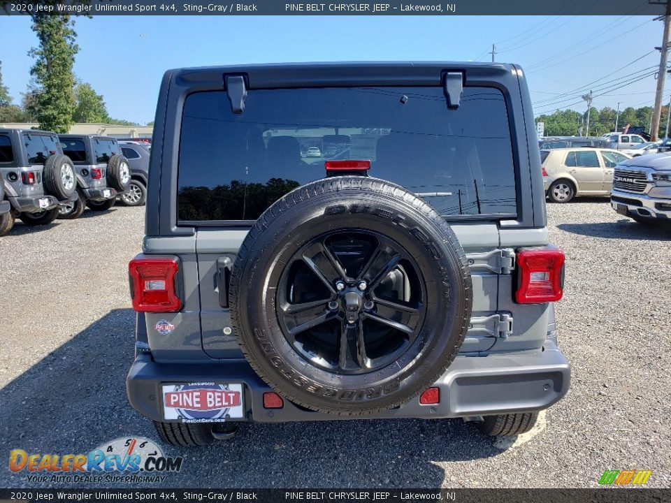 2020 Jeep Wrangler Unlimited Sport 4x4 Sting-Gray / Black Photo #5