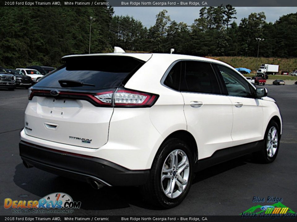 2018 Ford Edge Titanium AWD White Platinum / Ceramic Photo #5