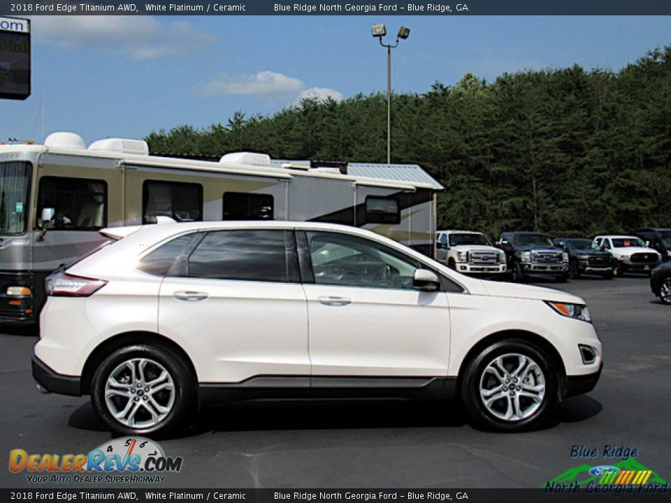 2018 Ford Edge Titanium AWD White Platinum / Ceramic Photo #6