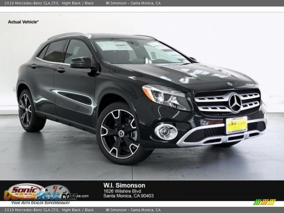 2019 Mercedes-Benz GLA 250 Night Black / Black Photo #1