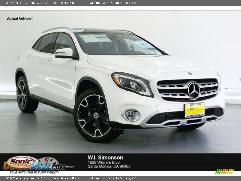 2019 Mercedes-Benz GLA 250 Polar White / Black Photo #1