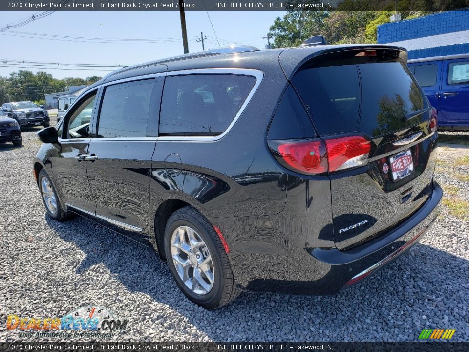 2020 Chrysler Pacifica Limited Brilliant Black Crystal Pearl / Black Photo #4