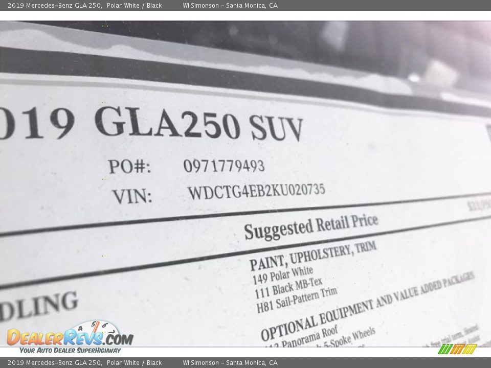 2019 Mercedes-Benz GLA 250 Polar White / Black Photo #10