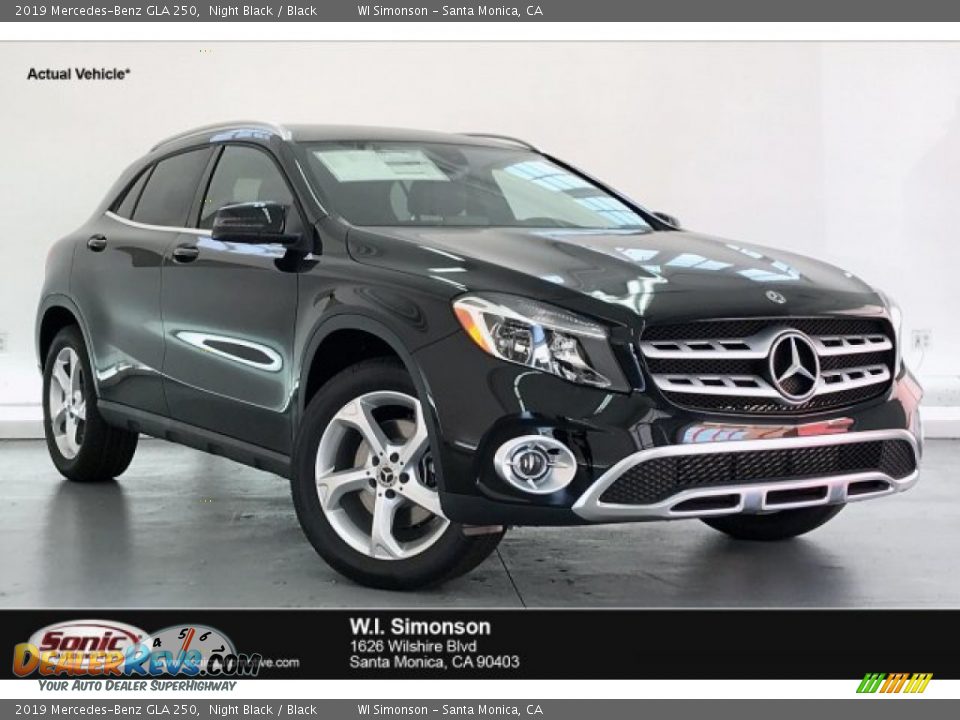 2019 Mercedes-Benz GLA 250 Night Black / Black Photo #1