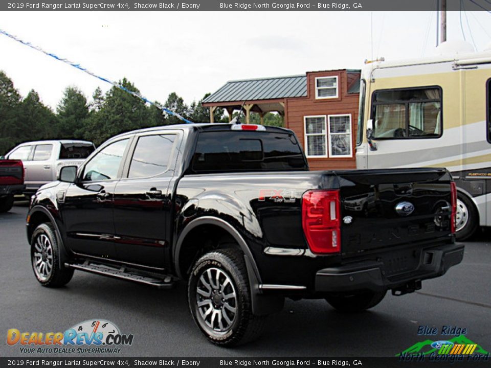 2019 Ford Ranger Lariat SuperCrew 4x4 Shadow Black / Ebony Photo #3