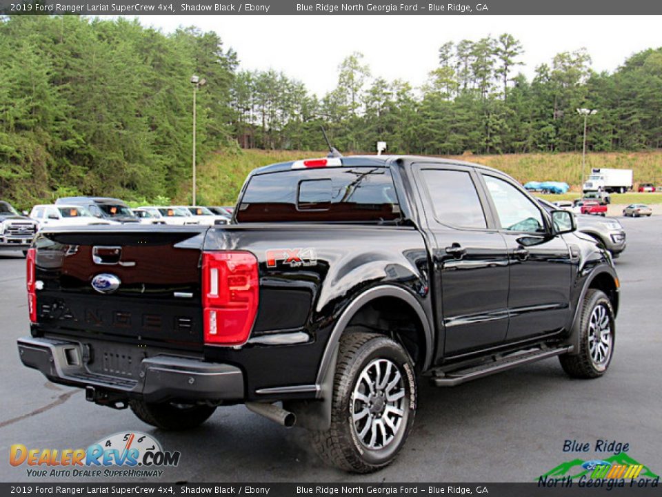 2019 Ford Ranger Lariat SuperCrew 4x4 Shadow Black / Ebony Photo #5