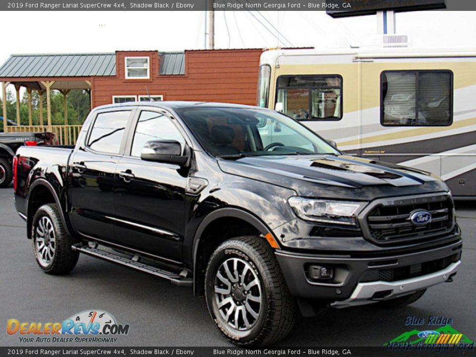 2019 Ford Ranger Lariat SuperCrew 4x4 Shadow Black / Ebony Photo #7