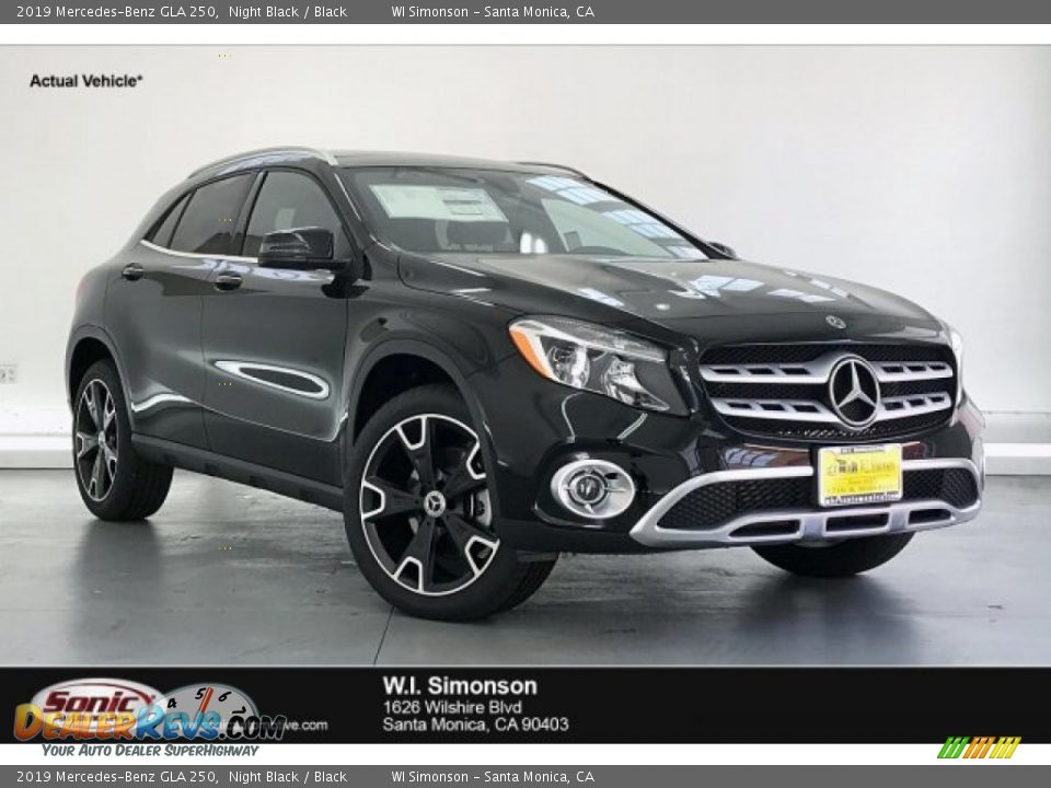 2019 Mercedes-Benz GLA 250 Night Black / Black Photo #1