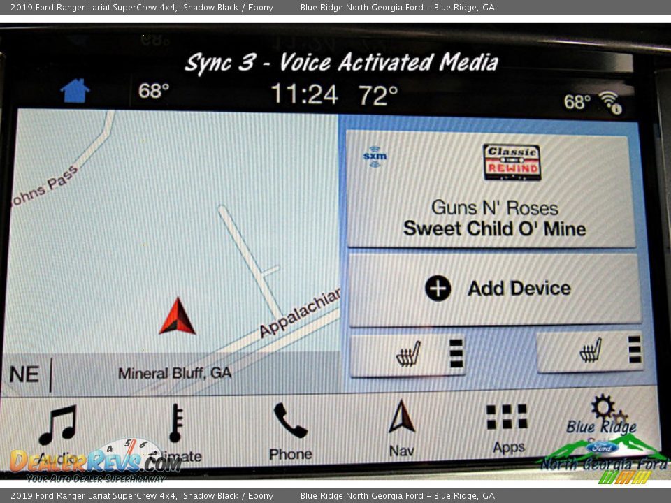 2019 Ford Ranger Lariat SuperCrew 4x4 Shadow Black / Ebony Photo #17