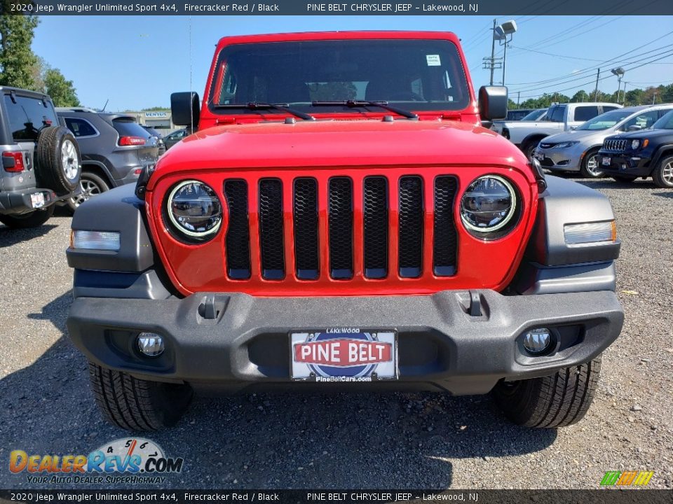 2020 Jeep Wrangler Unlimited Sport 4x4 Firecracker Red / Black Photo #2