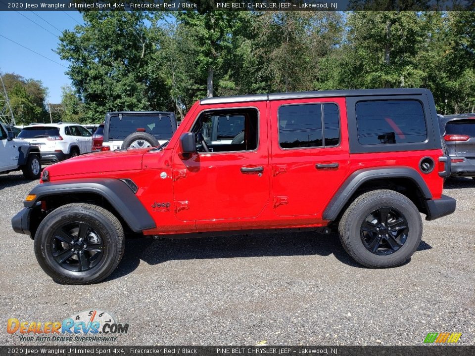 2020 Jeep Wrangler Unlimited Sport 4x4 Firecracker Red / Black Photo #3