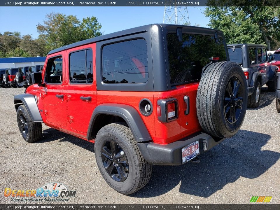 2020 Jeep Wrangler Unlimited Sport 4x4 Firecracker Red / Black Photo #4