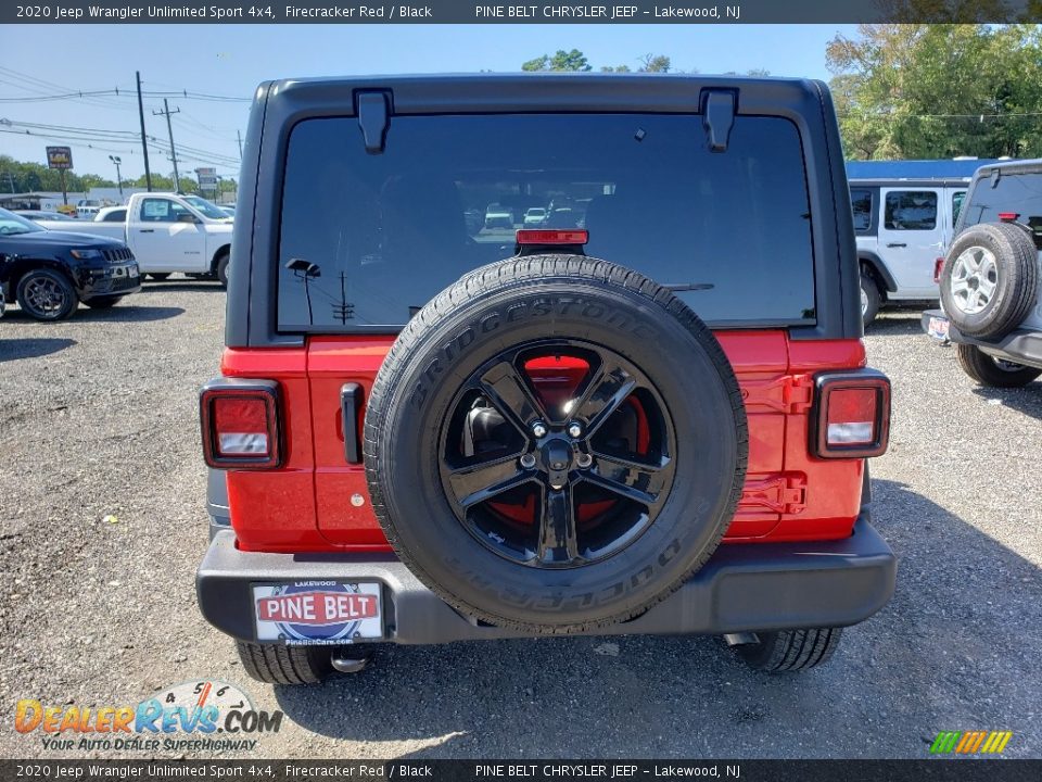 2020 Jeep Wrangler Unlimited Sport 4x4 Firecracker Red / Black Photo #5
