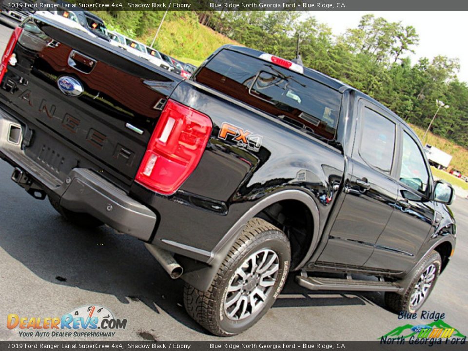 2019 Ford Ranger Lariat SuperCrew 4x4 Shadow Black / Ebony Photo #31