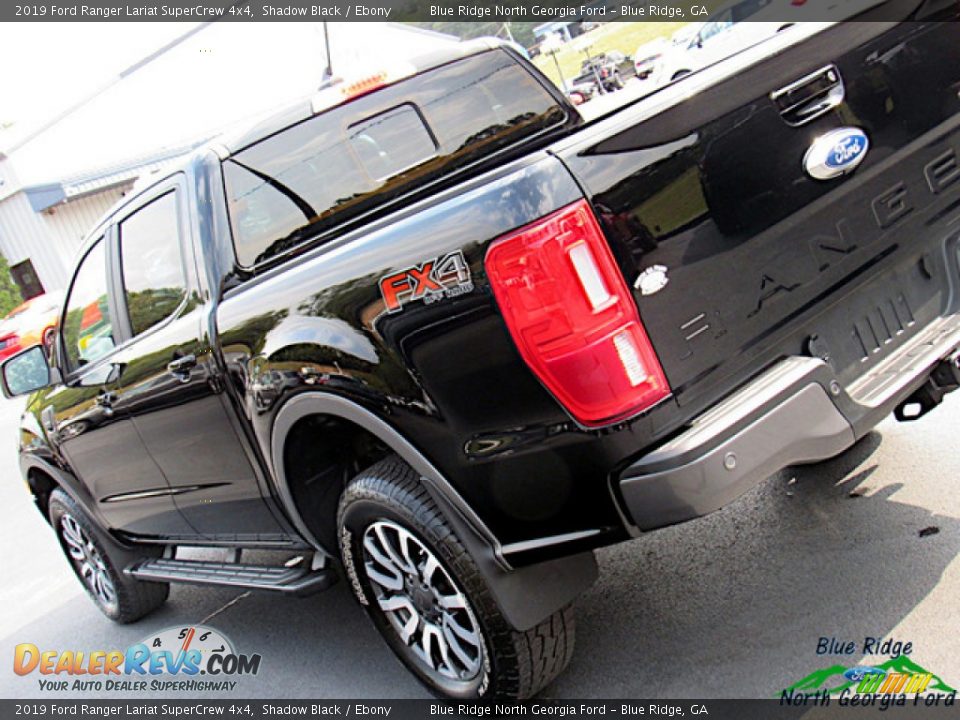 2019 Ford Ranger Lariat SuperCrew 4x4 Shadow Black / Ebony Photo #32
