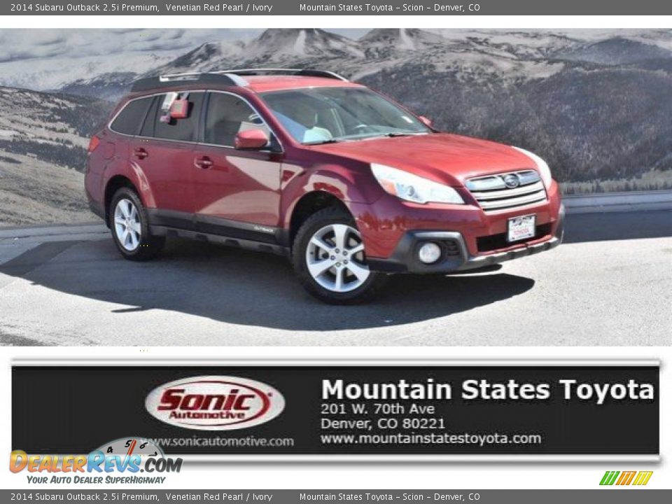 2014 Subaru Outback 2.5i Premium Venetian Red Pearl / Ivory Photo #1