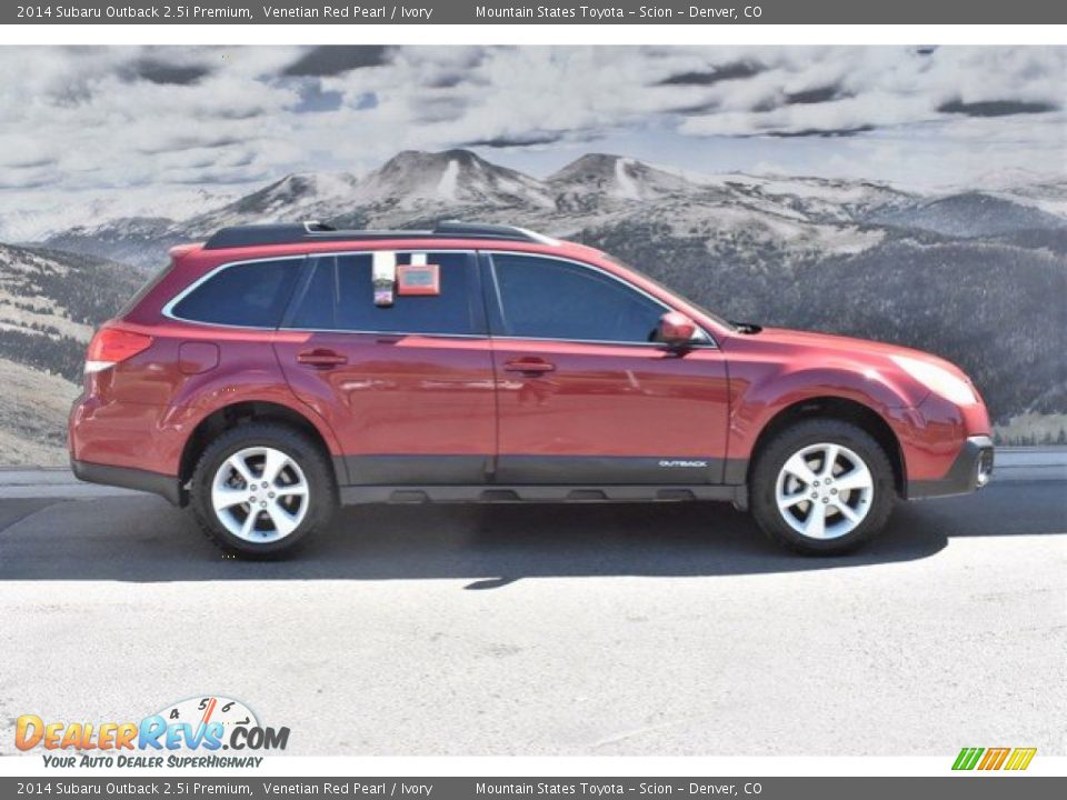 2014 Subaru Outback 2.5i Premium Venetian Red Pearl / Ivory Photo #2