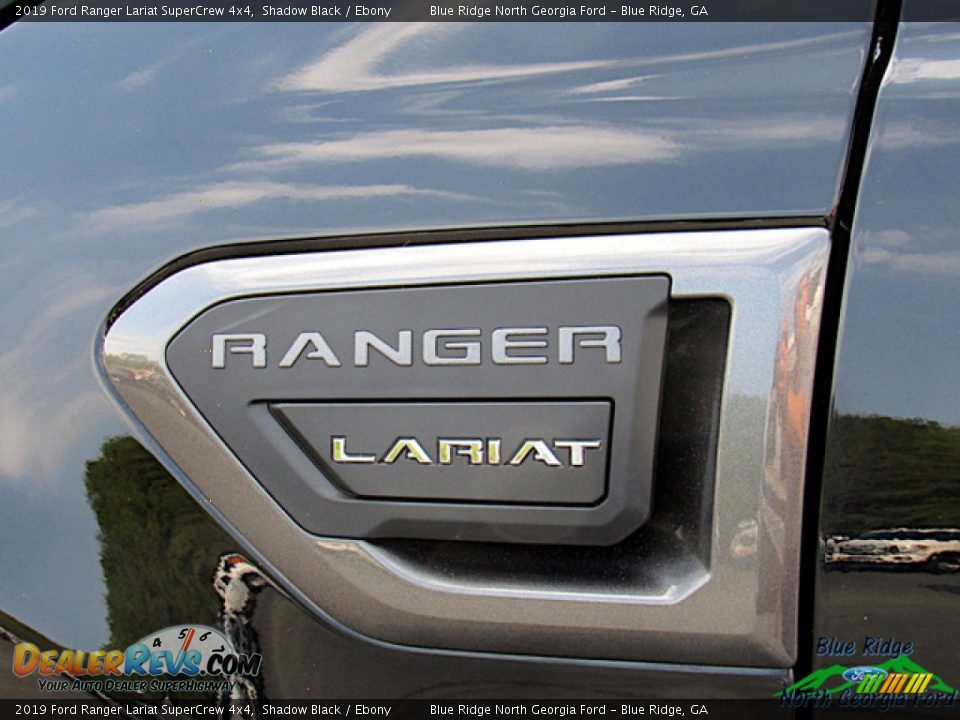 2019 Ford Ranger Lariat SuperCrew 4x4 Shadow Black / Ebony Photo #33