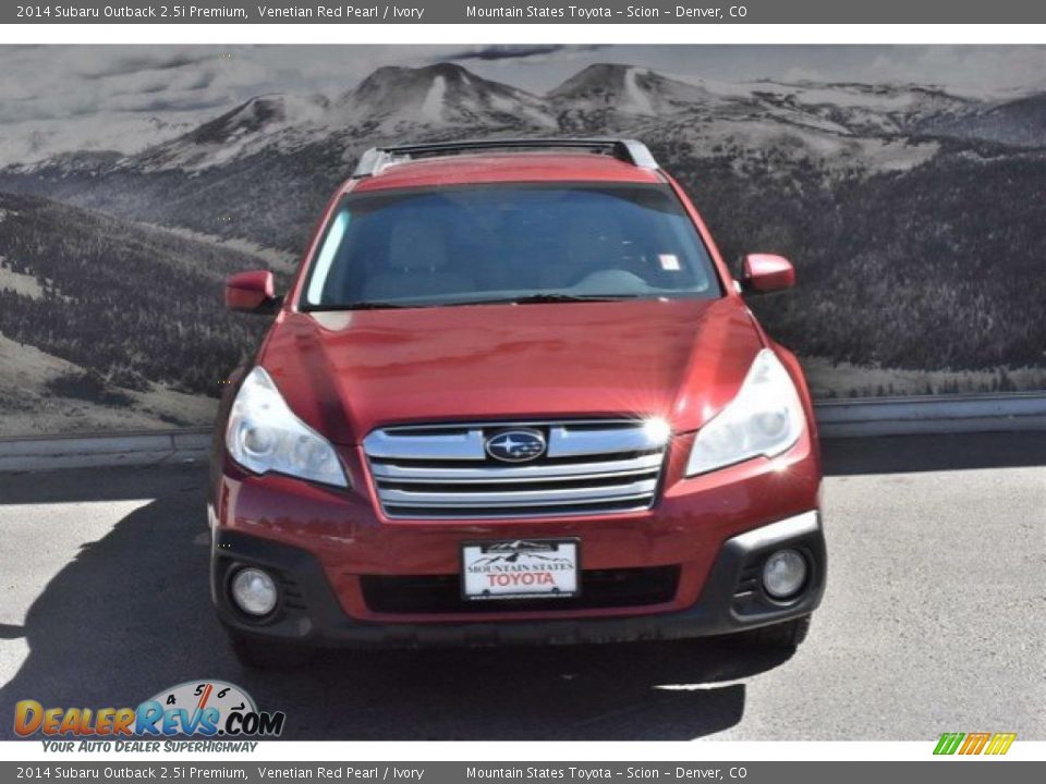 2014 Subaru Outback 2.5i Premium Venetian Red Pearl / Ivory Photo #4