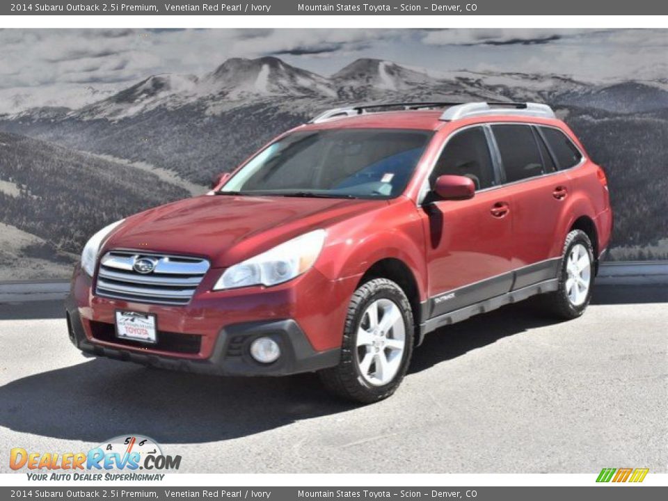 2014 Subaru Outback 2.5i Premium Venetian Red Pearl / Ivory Photo #5