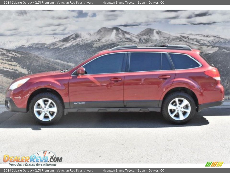 2014 Subaru Outback 2.5i Premium Venetian Red Pearl / Ivory Photo #6