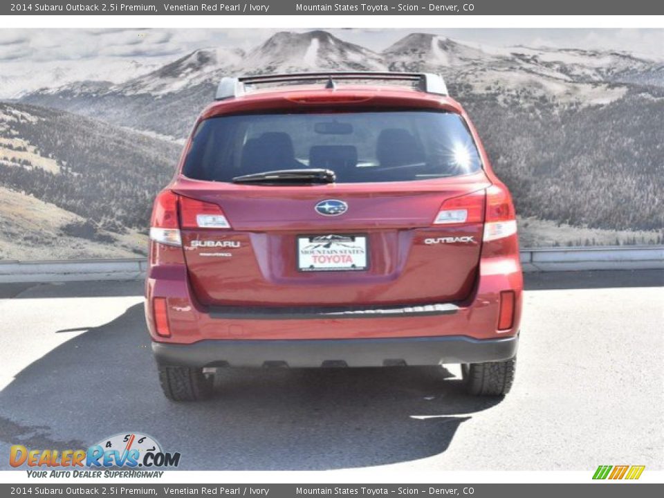 2014 Subaru Outback 2.5i Premium Venetian Red Pearl / Ivory Photo #8