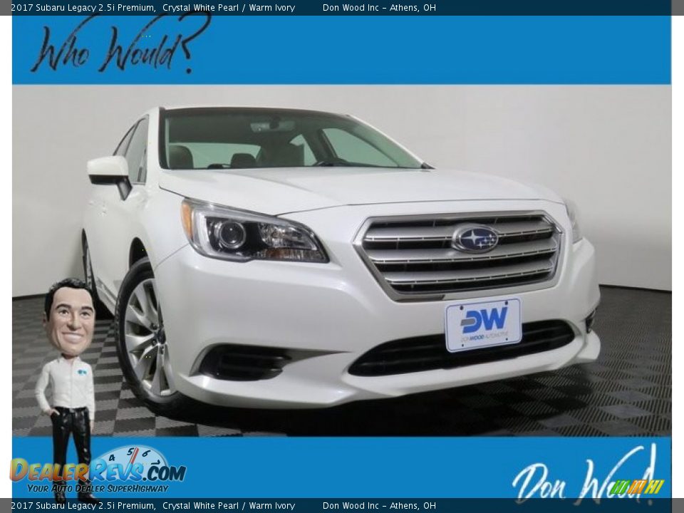 2017 Subaru Legacy 2.5i Premium Crystal White Pearl / Warm Ivory Photo #1