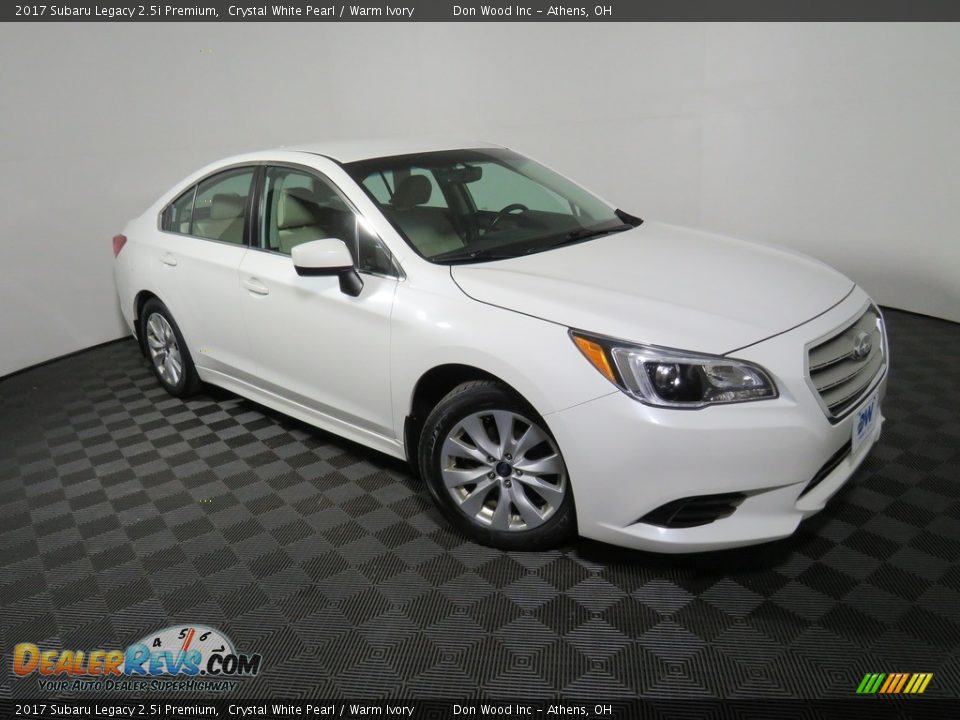 2017 Subaru Legacy 2.5i Premium Crystal White Pearl / Warm Ivory Photo #3