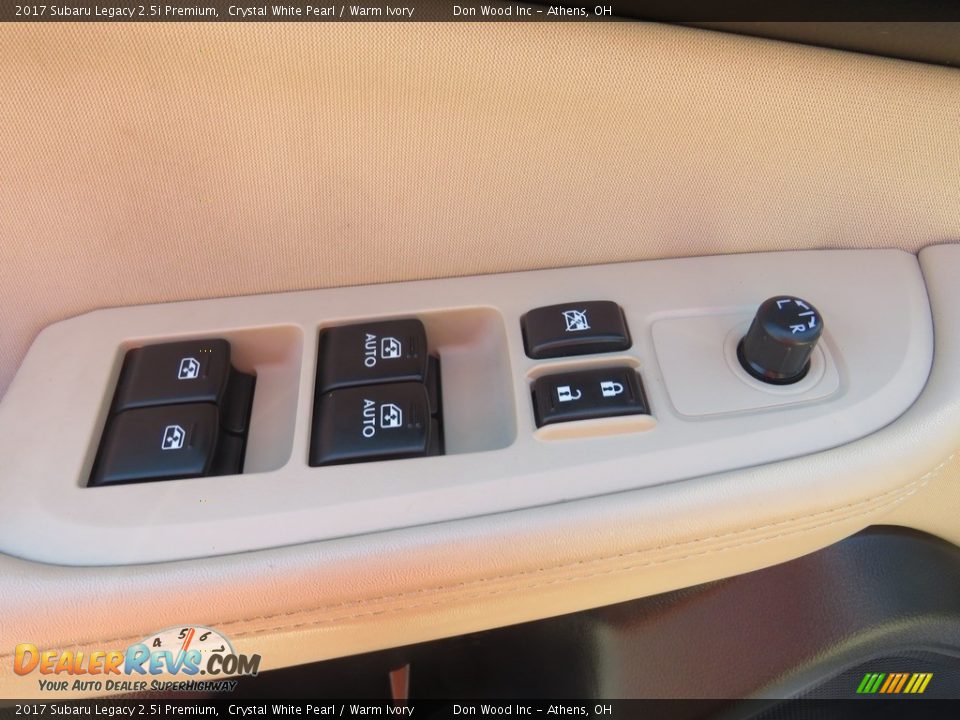 2017 Subaru Legacy 2.5i Premium Crystal White Pearl / Warm Ivory Photo #17