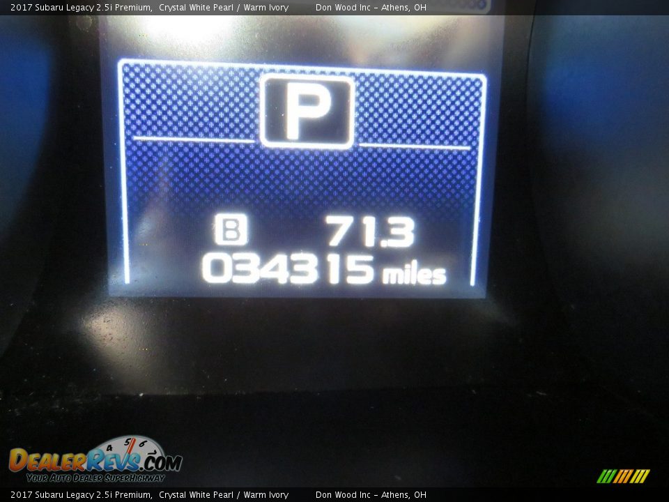 2017 Subaru Legacy 2.5i Premium Crystal White Pearl / Warm Ivory Photo #20