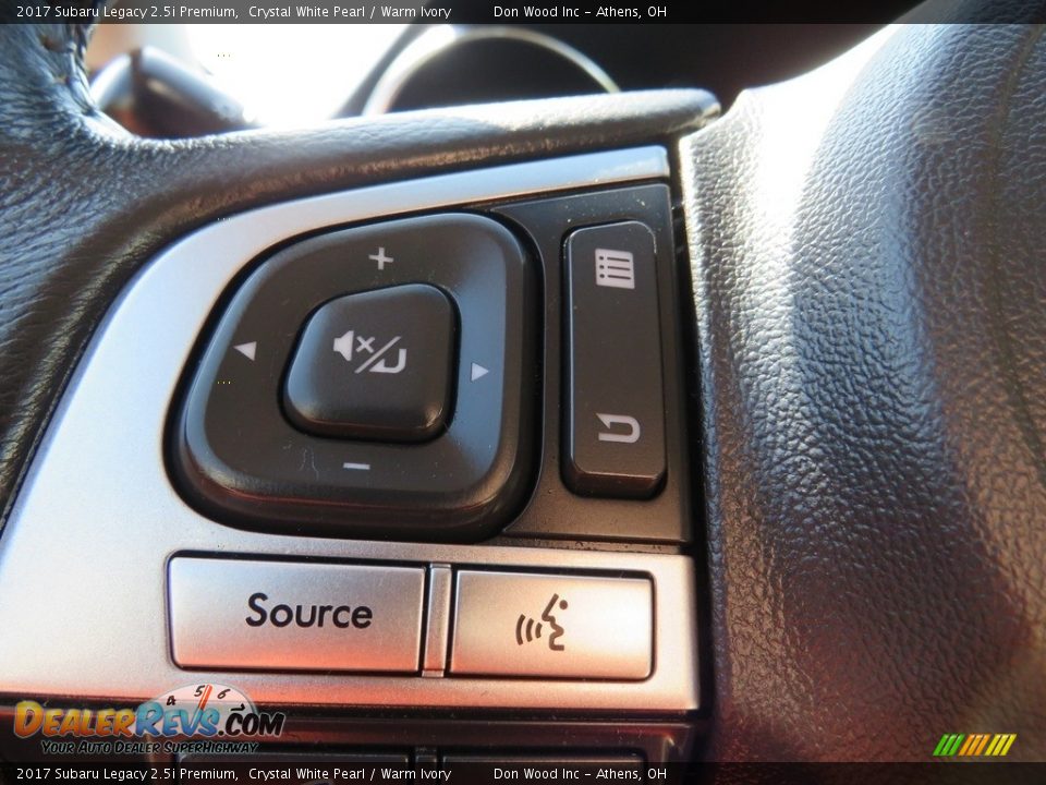 2017 Subaru Legacy 2.5i Premium Crystal White Pearl / Warm Ivory Photo #22