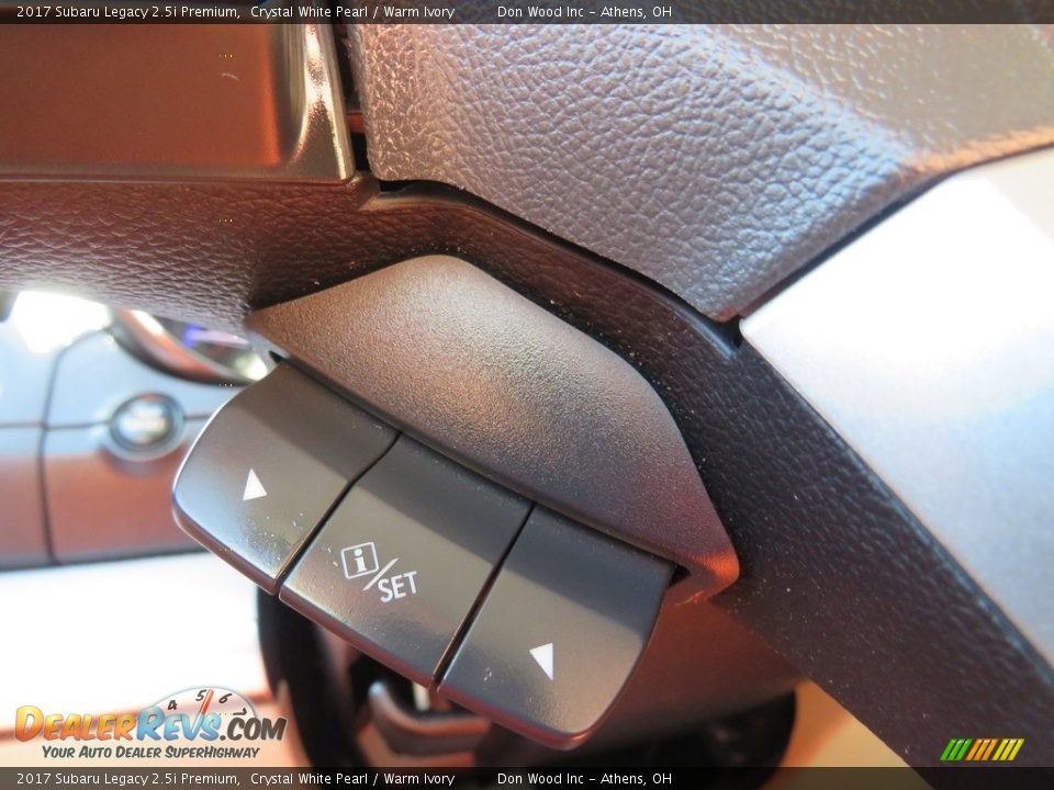 2017 Subaru Legacy 2.5i Premium Crystal White Pearl / Warm Ivory Photo #23