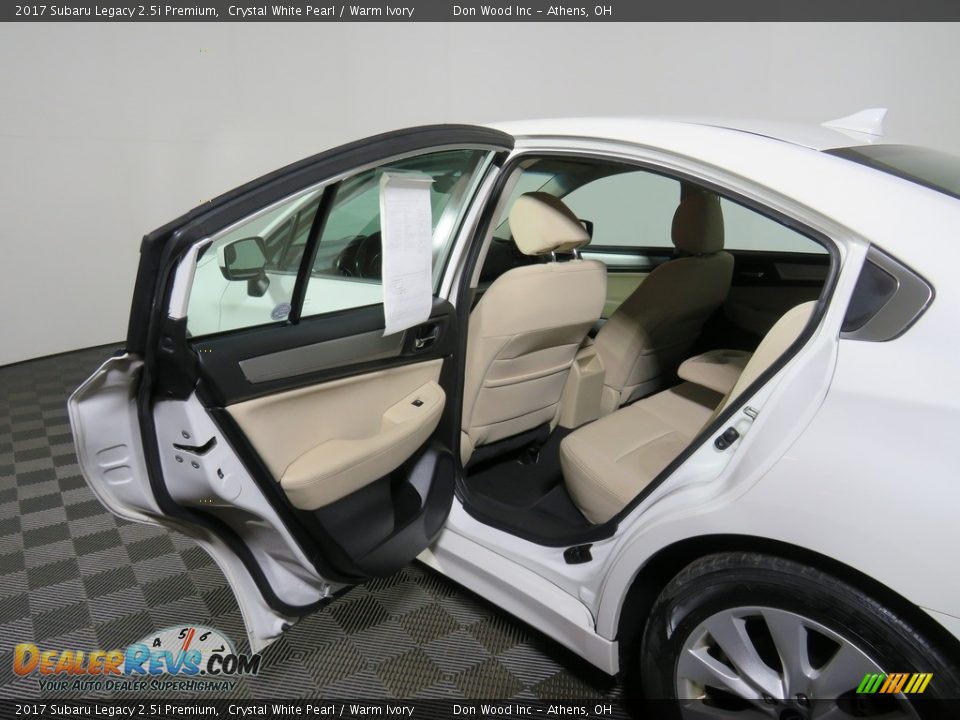 2017 Subaru Legacy 2.5i Premium Crystal White Pearl / Warm Ivory Photo #33