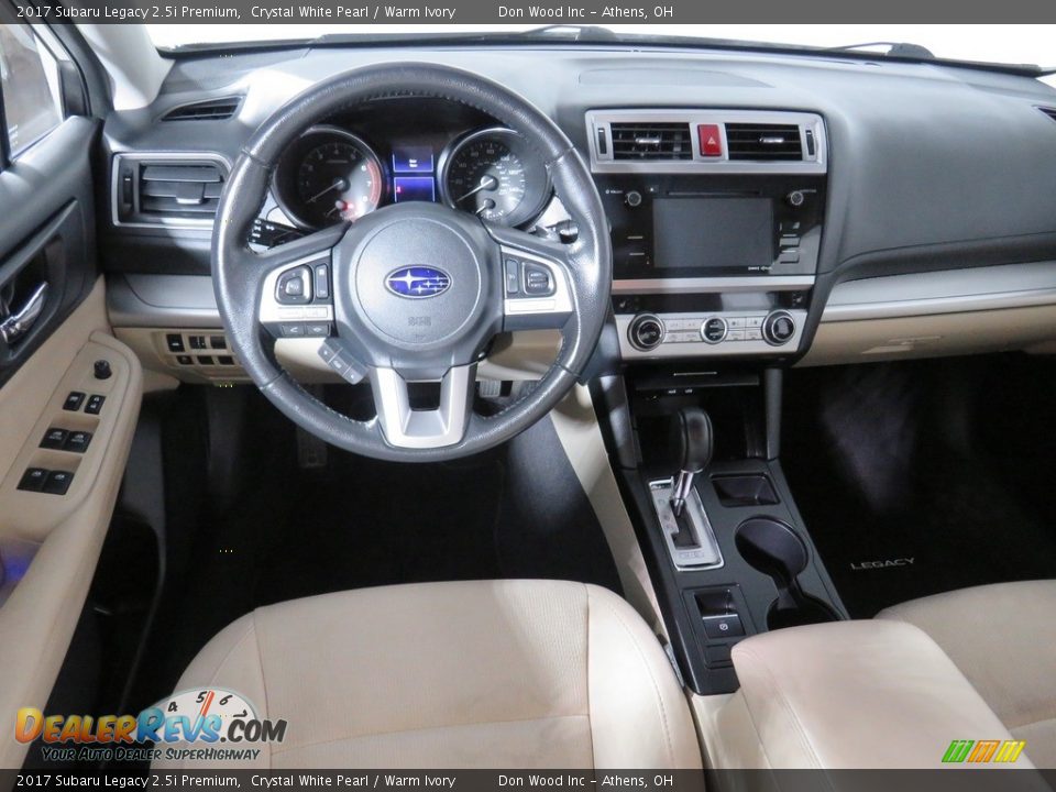 2017 Subaru Legacy 2.5i Premium Crystal White Pearl / Warm Ivory Photo #35