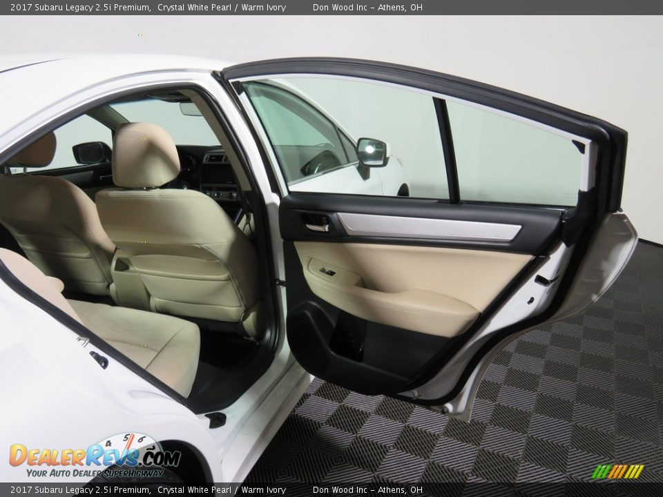 2017 Subaru Legacy 2.5i Premium Crystal White Pearl / Warm Ivory Photo #36