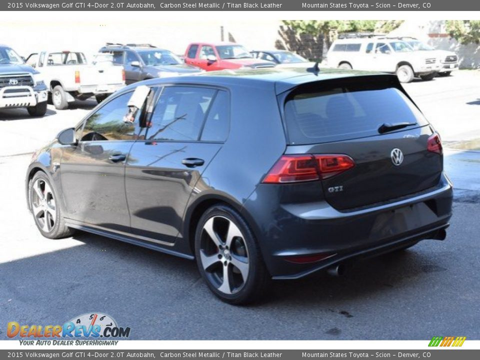 2015 Volkswagen Golf GTI 4-Door 2.0T Autobahn Carbon Steel Metallic / Titan Black Leather Photo #4