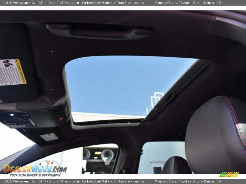 2015 Volkswagen Golf GTI 4-Door 2.0T Autobahn Carbon Steel Metallic / Titan Black Leather Photo #10