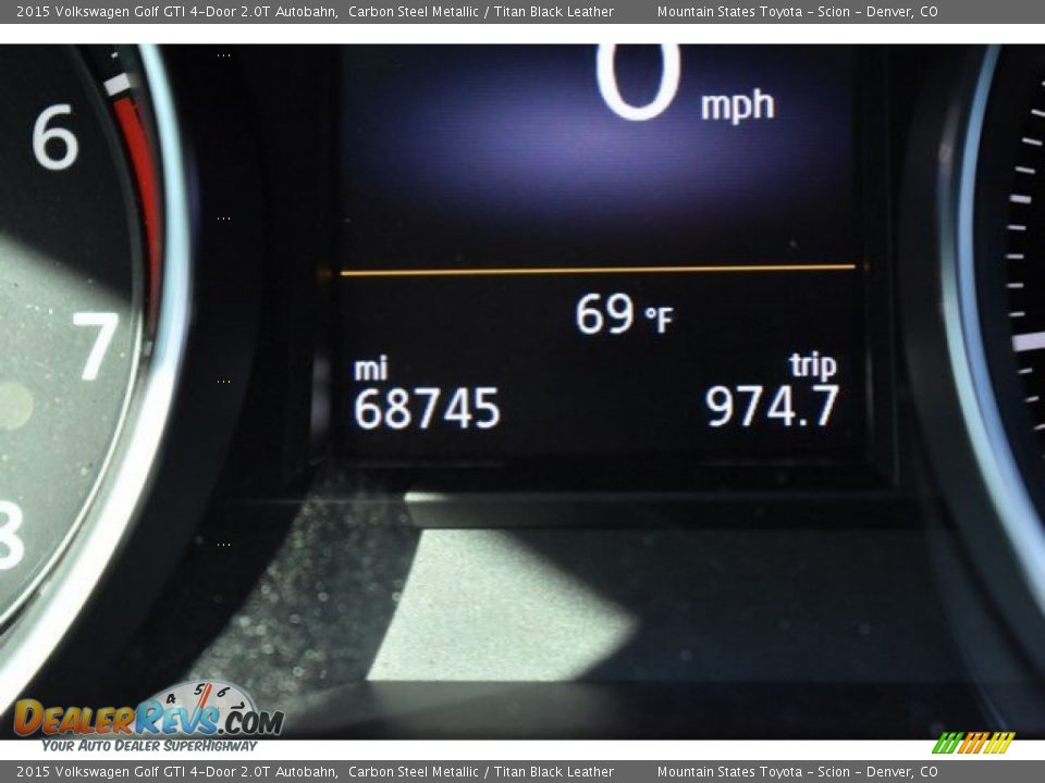 2015 Volkswagen Golf GTI 4-Door 2.0T Autobahn Carbon Steel Metallic / Titan Black Leather Photo #12
