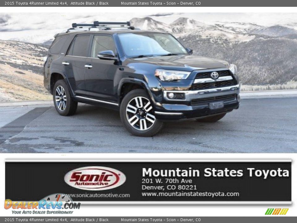 2015 Toyota 4Runner Limited 4x4 Attitude Black / Black Photo #1