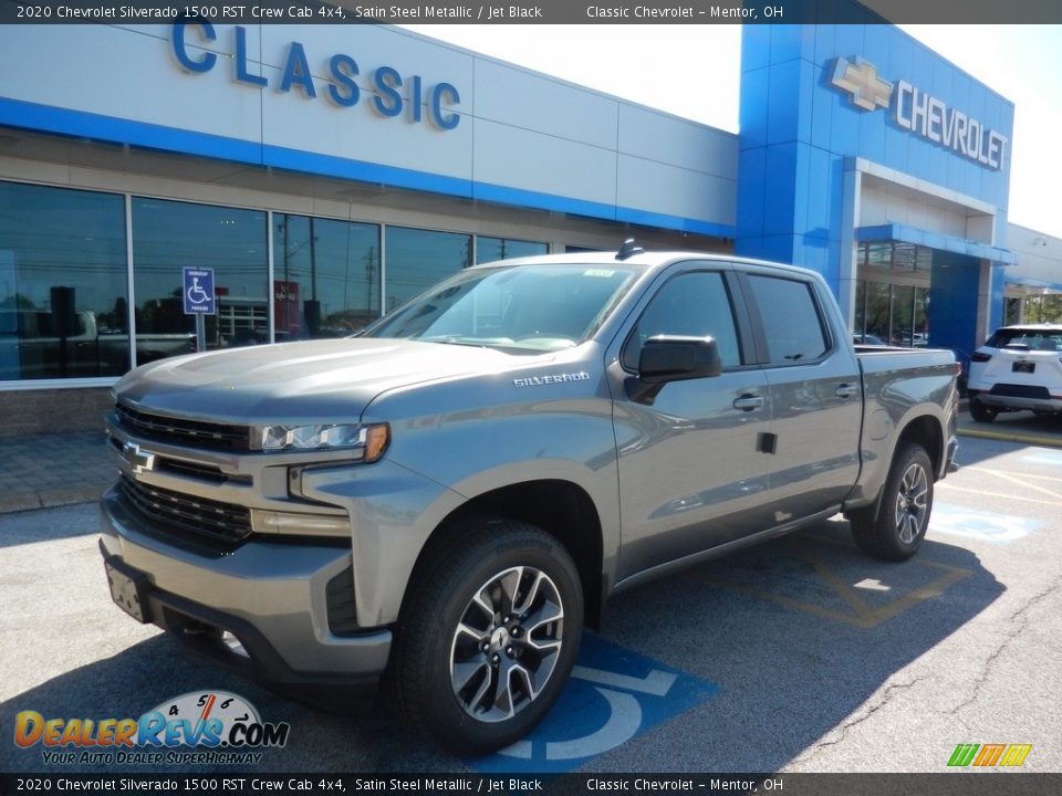 2020 Chevrolet Silverado 1500 RST Crew Cab 4x4 Satin Steel Metallic / Jet Black Photo #1