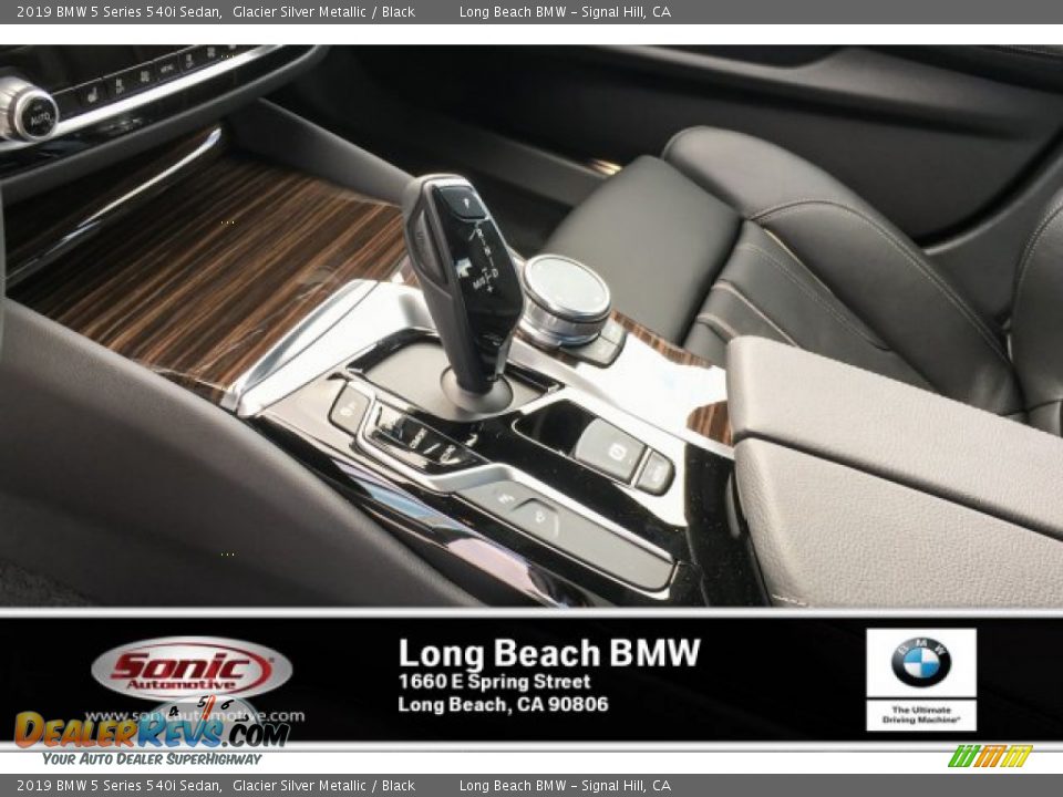 2019 BMW 5 Series 540i Sedan Glacier Silver Metallic / Black Photo #7