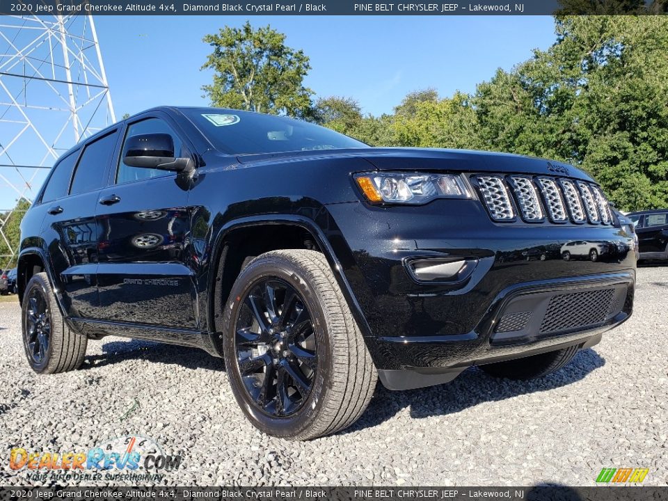 2020 Jeep Grand Cherokee Altitude 4x4 Diamond Black Crystal Pearl / Black Photo #1