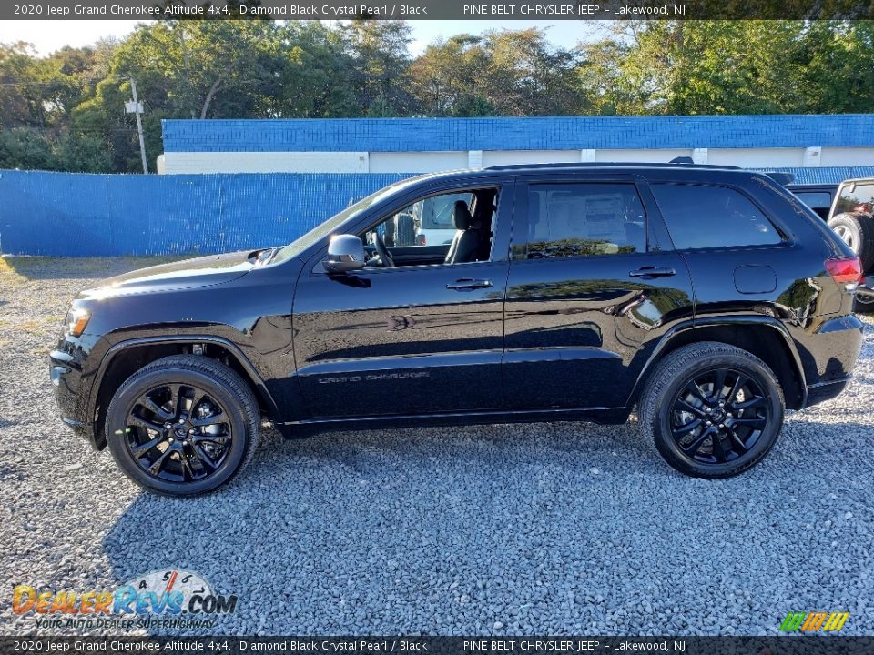 2020 Jeep Grand Cherokee Altitude 4x4 Diamond Black Crystal Pearl / Black Photo #3